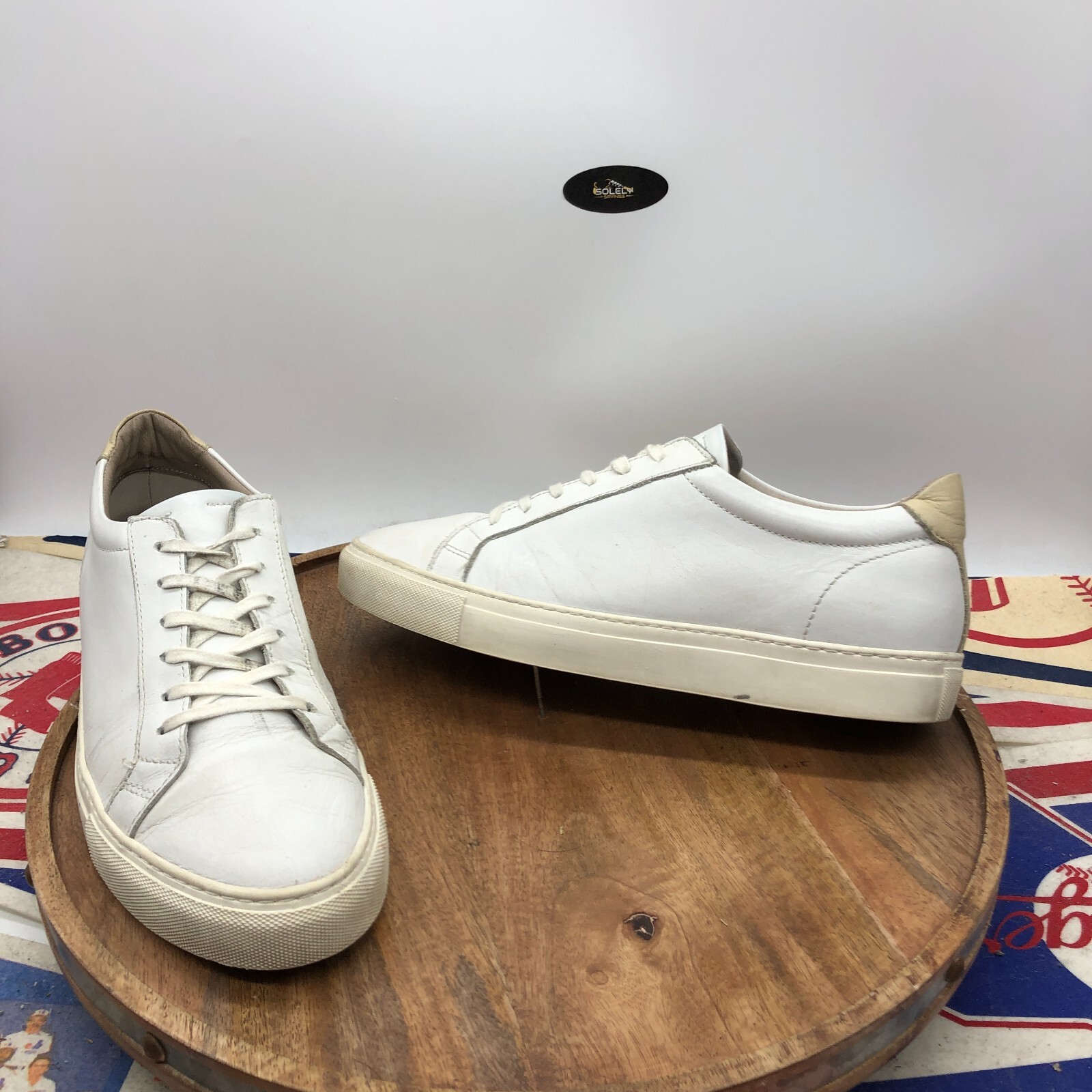 Official Program White Soft Leather Low Minimal S… - image 2