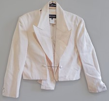 Vintage Comme De Garcons 1980s Beige Wool Suit Jacket Size M