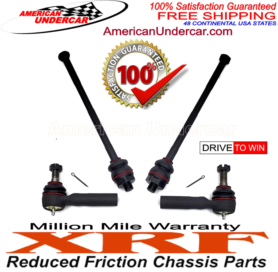 XRF Inner and Outer Tie Rod End Steering Kit 99-07 Chevy GMC 1500 - Image 2 of 4