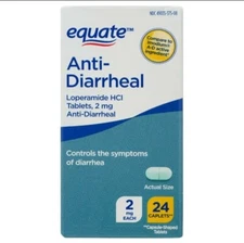 Equate Anti-Diarrheal HCI 2mg 24 Count