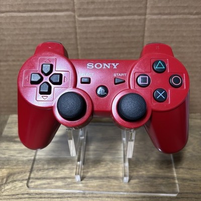 OEM PS3 Sony DualShock 3 PlayStation 3 Controller - Red - Tested, Working