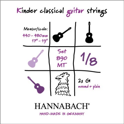 Hannabach 890 MT Kindersaiten 18 44-48 G3 Neu 4090₽