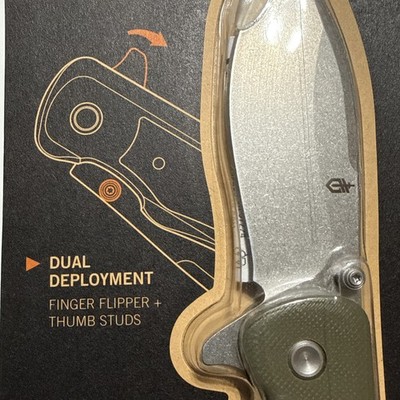 Free Shipping - GERBER #4660324A - ''CONFIDANT-FOLDER''- Bamboo Inlay Handle NEW