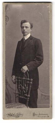 Photography Adolph Tepper, Berlin-Schöneberg, Hauptstr. 20, Ludwig Elvers in Qty 