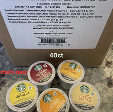 New Starbucks Coffee K Cup Pods Variety Pack Toffee Caramel Cinnamon Dolce Vanil