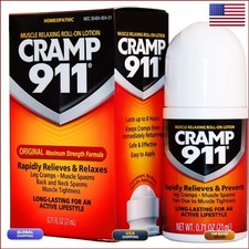 Cramp 911 Muscle Relaxing Roll-on Lotion 0.71 oz (21 ml) Pack of 3