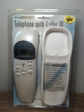 New Living Solutions Corded Phone -white- Caller ID, Memory,