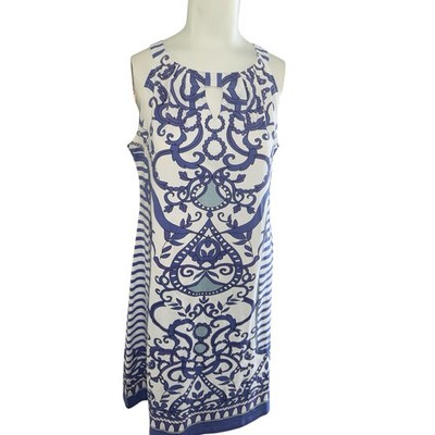 Barbara Gerwit ENGINEERED KNIT DRESS SLEEVELESS HALTER NECK NWT Size  Large/14
