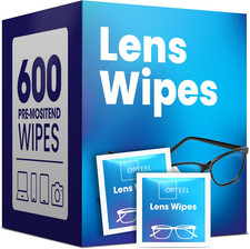 Lens Wipes for Eyeglasses- Pre-Moistened Eyeglass Lens Cleaning Wipes- 600 Wipes