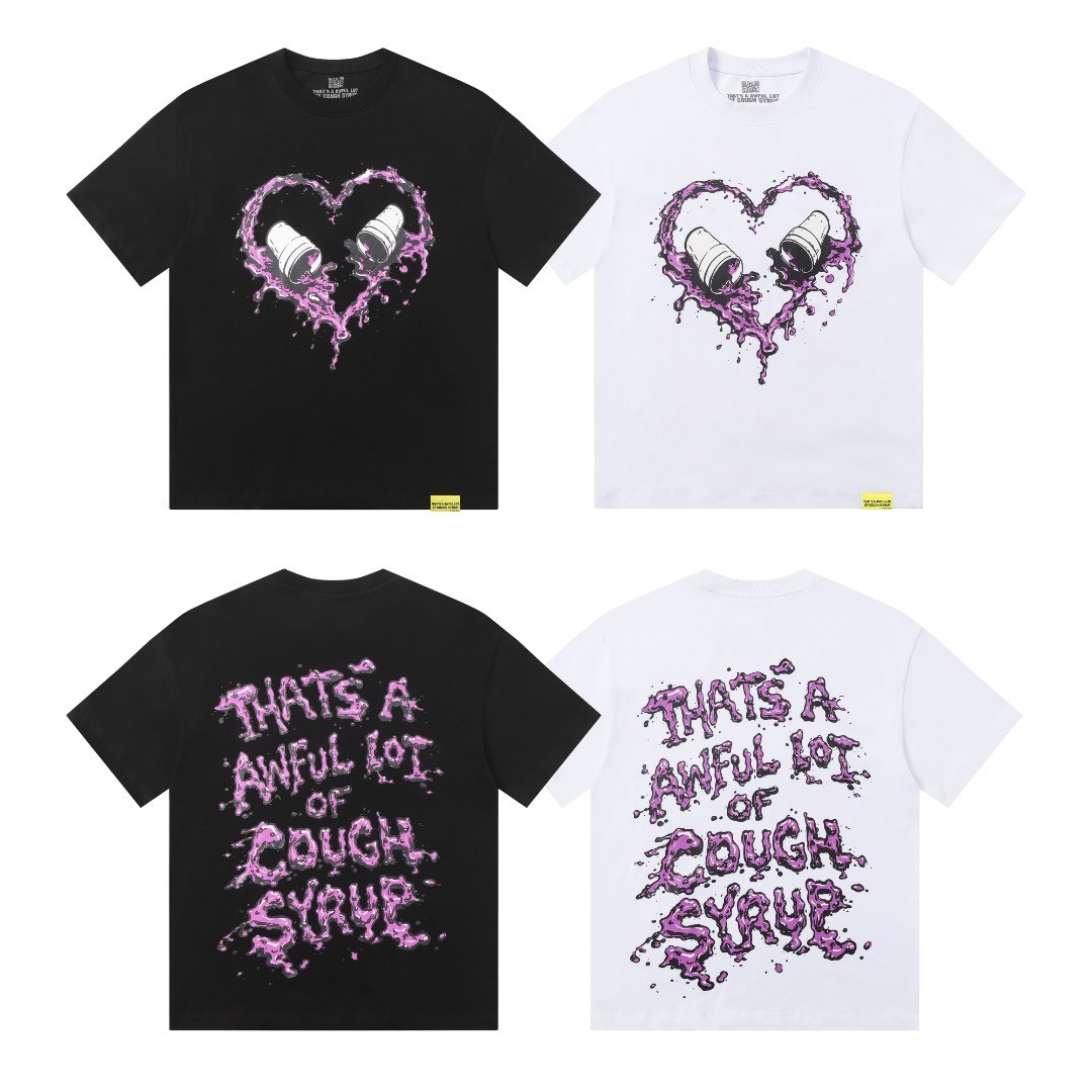 THAT'S A AWFUL LOT OF COUGH SYRUP T-shirt White & Black S-M-L-XL