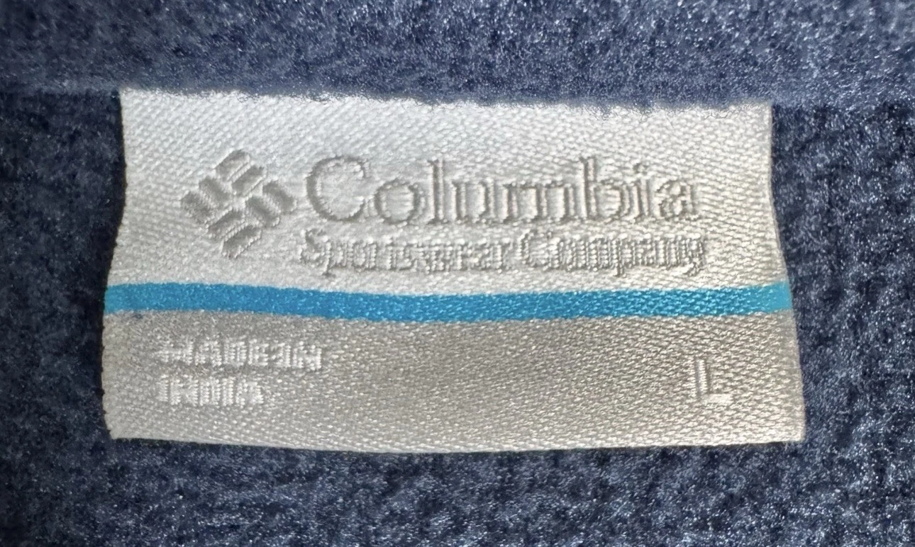 Columbia men’s Basin Trail III full zip fleece jacket navy blue size LG - product detail image 7