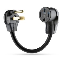 NEMA 6-50P to 14-50R EV Charger Adapter Cord 220V 50 Amp 4 Prong 3 Black