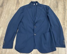 Paul Miranda Italy Navy Blue Blazer Unconstructed Unlined 52 US 42