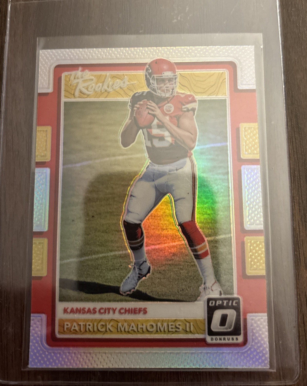Patrick Mahomes 2017 Donruss Optic The Rookies Silver Prizm 