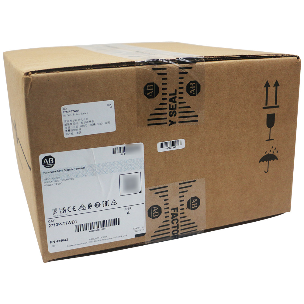 New Allen-Bradley 2713P-T7WD1 PanelView 5310 7in Wide Touchscreen 24V DC HMI