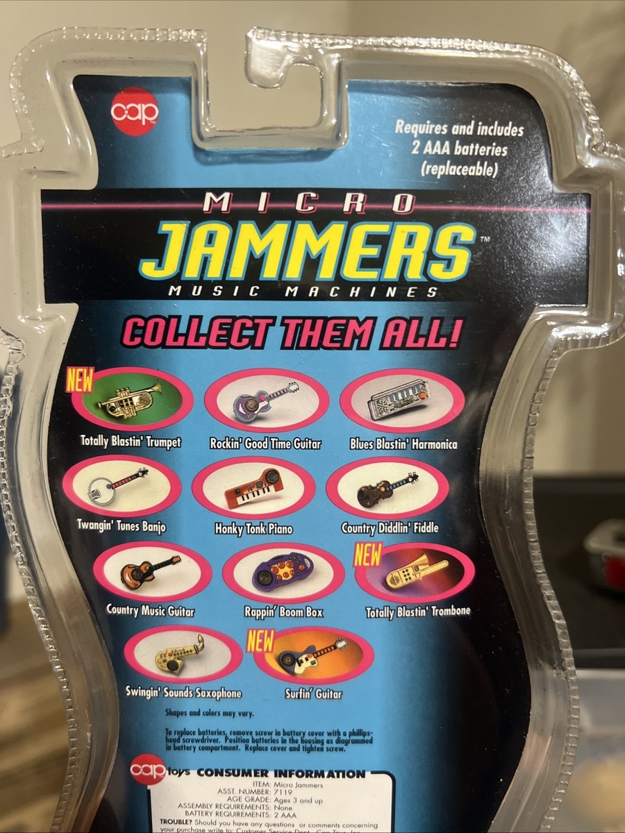 Micro Jammers Country Music Guitar Cap Toys 1994 Works for sale