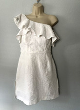 Lilly Pulitzer One Shoulder Kipton Romper Size 6 Party Cocktail White Ruffle