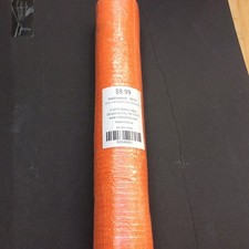 21in x 10yd Thanksgiving Deco Mesh Wrap Roll Orange Craft Wreath Ribbon