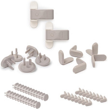 Safety Bundle, Safeguarding and Baby Proofing Set, Includes 36 Outlet Covers, 16