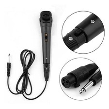 Dynamisches Metall Mikrofon Microfon Karaoke Handmikrofon+2m XLR-Kabel 6.35mm