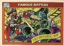 1990 Marvel Universe #123 Kree vs Skrull War