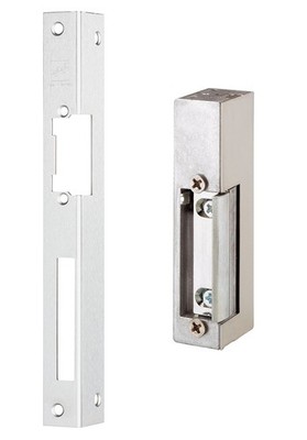 effeff E-Türöffner 14EFF-D15 Winkelschließb. gold m. Entrieg 6-12 V AC/DC DIN RS