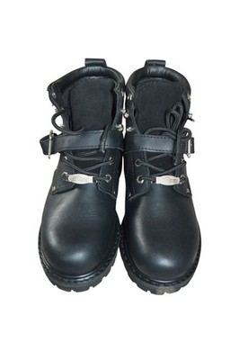 New River Road Crossroads Buckle Boots Black Leather Biker Men Size 8 Motorcycle $_57.JPG?set_id=8800005007 main image 4