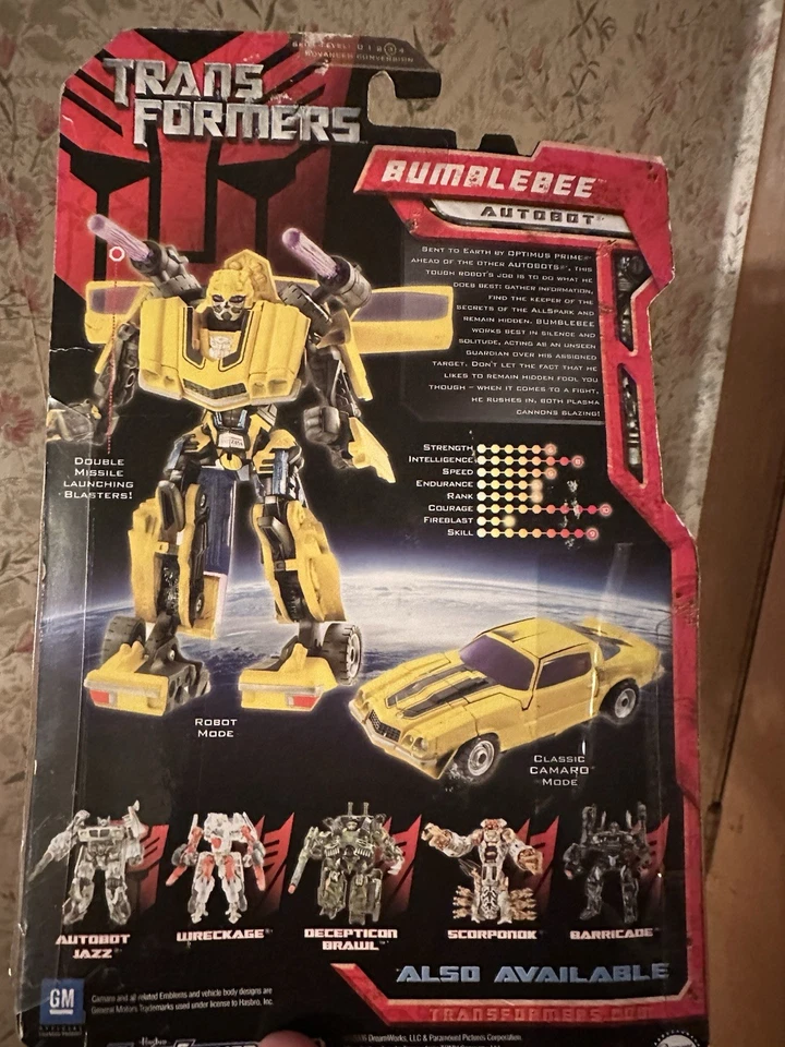 BUMBLEBEE Classic Camaro TRANSFORMERS Movie Hasbro 2007 NIB Factory Sealed  - Image 3 of 4