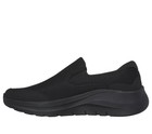 Men's Shoes Skechers Arch Fit Cushioned Extra Wide Slip on Sneaker Black 232706