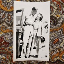 VTG 40s Snapshot Photo Couple In Love Soldier Uniform WWII Era Military Dating