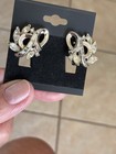 Vintage Crown Trifari Design Pat Pend silver tone swirl clip earrings — photo 2