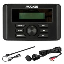 46KMC3 Kicker Marine Gauge Bluetooth Receiver, Antenna, USB To AUX Cable