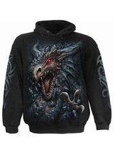 Dragon Gate Pullover Hoodie Gothic Fantasy Black Sweatshirt for Adults Kids