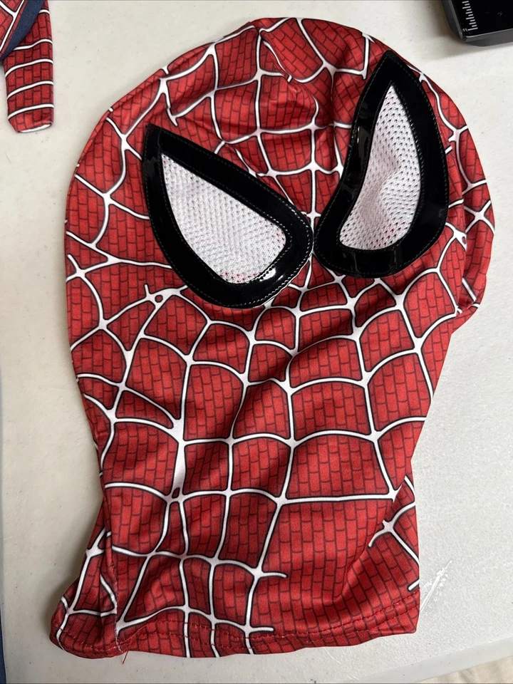Spider-Man Una Pieza Talla M Cremallera Halloween Disfraz Cubre Manos y Pies Foto 4 de 4