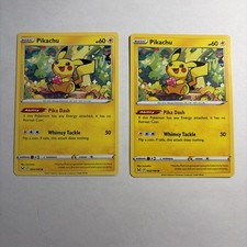 Pokémon 2x - Lost Origin Pikachu Common 52/196  - Nonholo - NM! on eBay