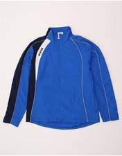 ERREA Mens Tracksuit Top Jacket Large Blue Colourblock Polyester CC39
