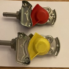 Kupplungskopf Set Rot Gelb ohne Ventil Schlauchstutzen 11mm LKW Anhänger Traktor