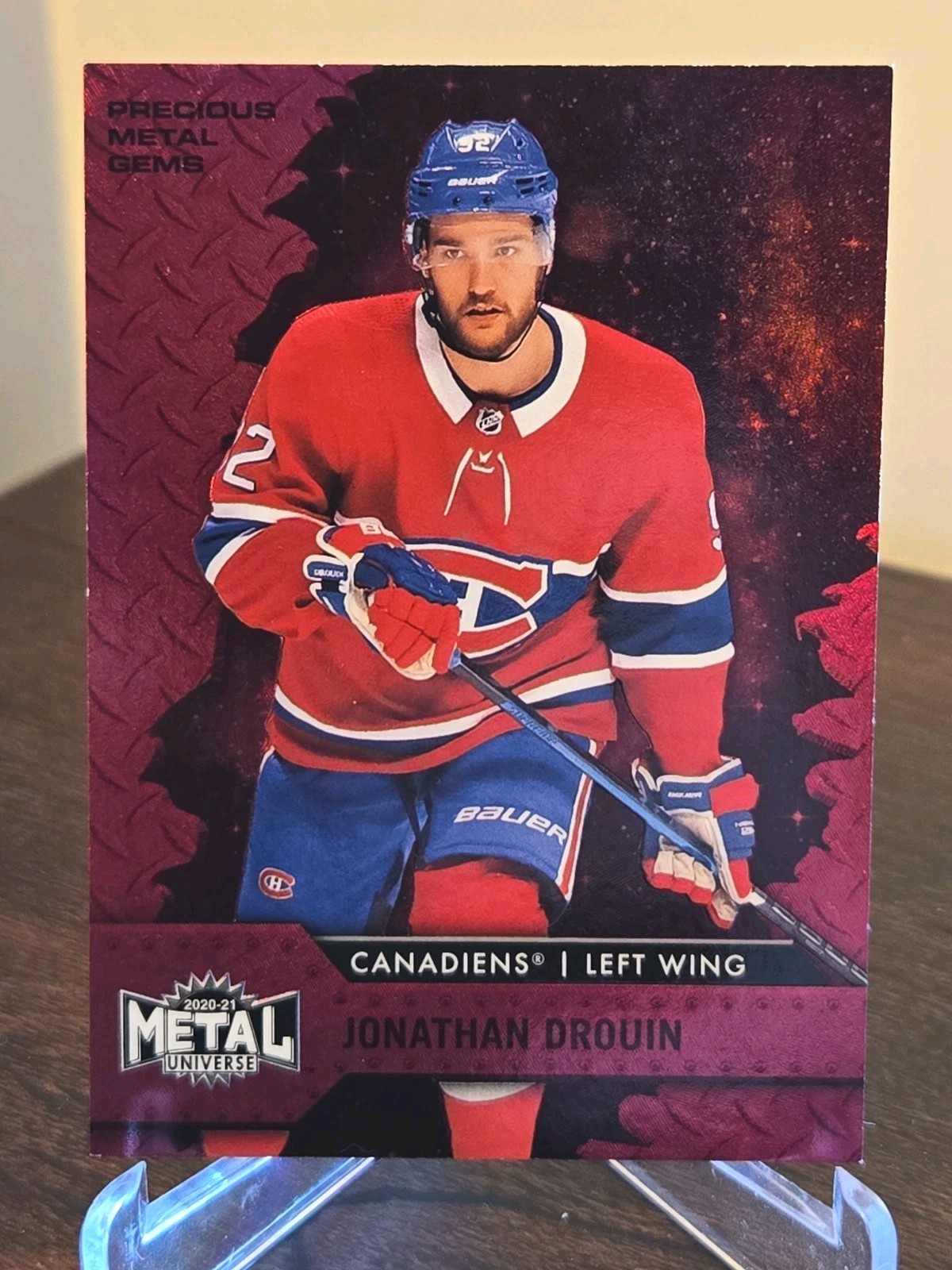 2020-21 Skybox Metal Universe PMG Red 38/100 Jonathan Drouin #41 