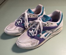 Vintage 1990s ASICS Gel 122 - White/Teal/Purple - Women s Size 9 Retro Runner