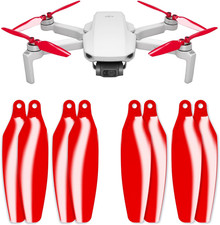Stealth Propellers for DJI Mini 2, Mini 2 SE, Mini SE Mini 4K - Red, 4 Propell