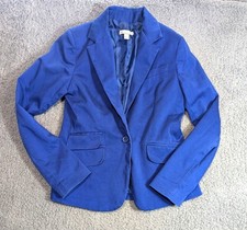 New York  Company Blazer Womens 6 Blue One Button Career Office Jacket