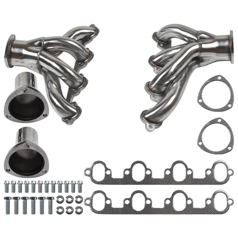 适用于福特 Big Block 429 460 7.0L 7.5L 1968 - 1977 短排气头 不锈钢 — 第 2/4 张图片