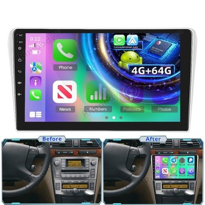 Qualcomm 4+64G Carplay Android 15 Autoradio Für Toyota Avensis T25 02-08 GPS Nav