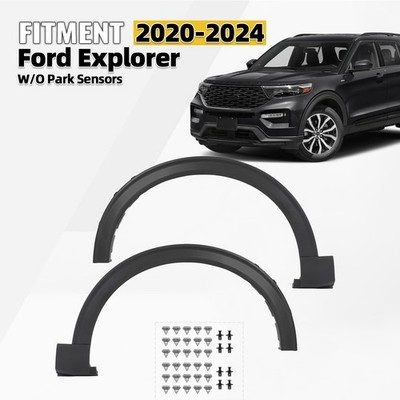 Front Fender Flare Wheel Molding For 2020-2024 Ford Explorer Left + Right Pair
