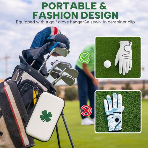 Golf Glove Holder Case with Glove Shaper - Golf Accessories Organizer for Men... - Picture 8 of 9
