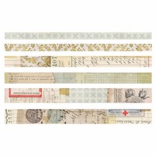 Tim Holtz idea-ology Salvaged Design Tape, 6 Rolls, Tim Holtz Washi Tape