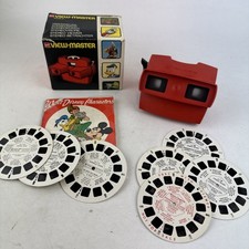 Vintage Gaf Viewmaster Stereo Viewer With Walt Disney Slides And Others