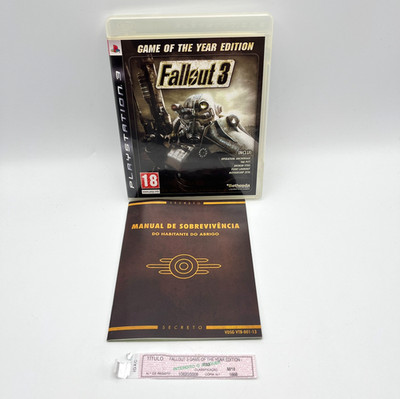 FALLOUT 3 GOTY Game of the Year Edition PS3 PAL PR Copy Certification #1668