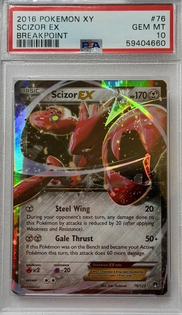 Scizor 2016 Pokemon XY - Breakpoint EX - #76 - PSA 10