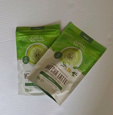 2 Karma Kitchen Japanese Barista-Style Vanilla Matcha Latte w/ Whole Oat Milk